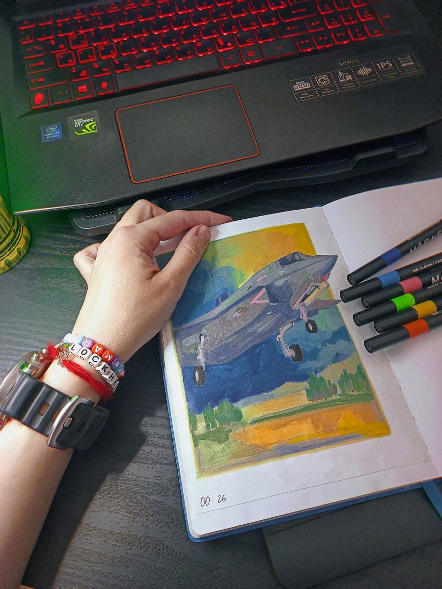 Amy_Fighter35's tweet photo. Day by day, step by step ✨
#Amy_Fighter35 #Bird_of_Prey
#NotYourSovietJet #BelovedAmy #WeaponOfChoice #USAF #F35 #sketchbook https://t.co/6OFLiN2vA2