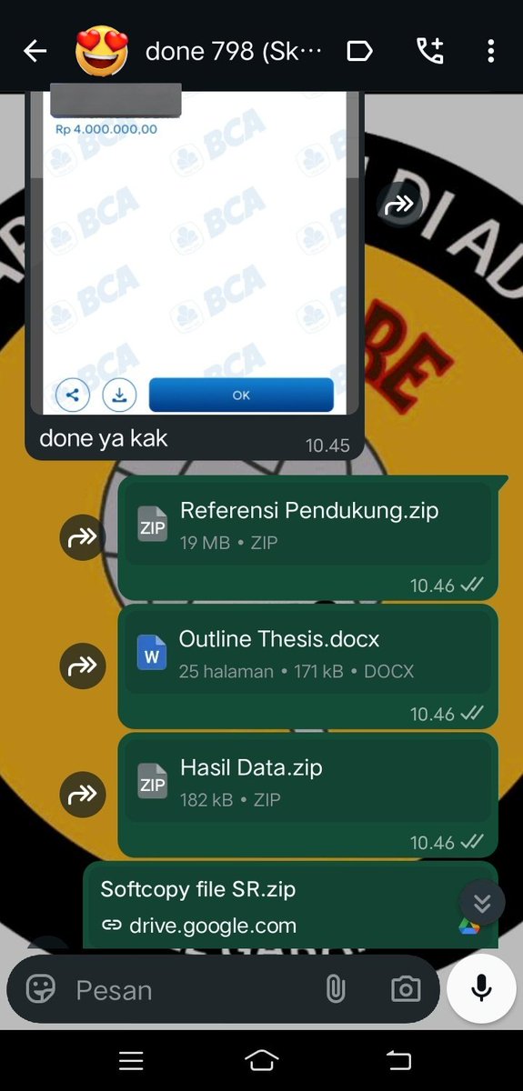 ackstorejoki's tweet image. Testimoni Joki Thesis Magister Bisnis Internasional ☑️
WA: wa.me/6285701359782
📍Trusted and Fast Response
#Jokiskripsi #jokitugas #jokikuliah #jokiartikel #zonaba #zonauang️ #jokijurnal #jokiproposal #jokithesis #jokisempro