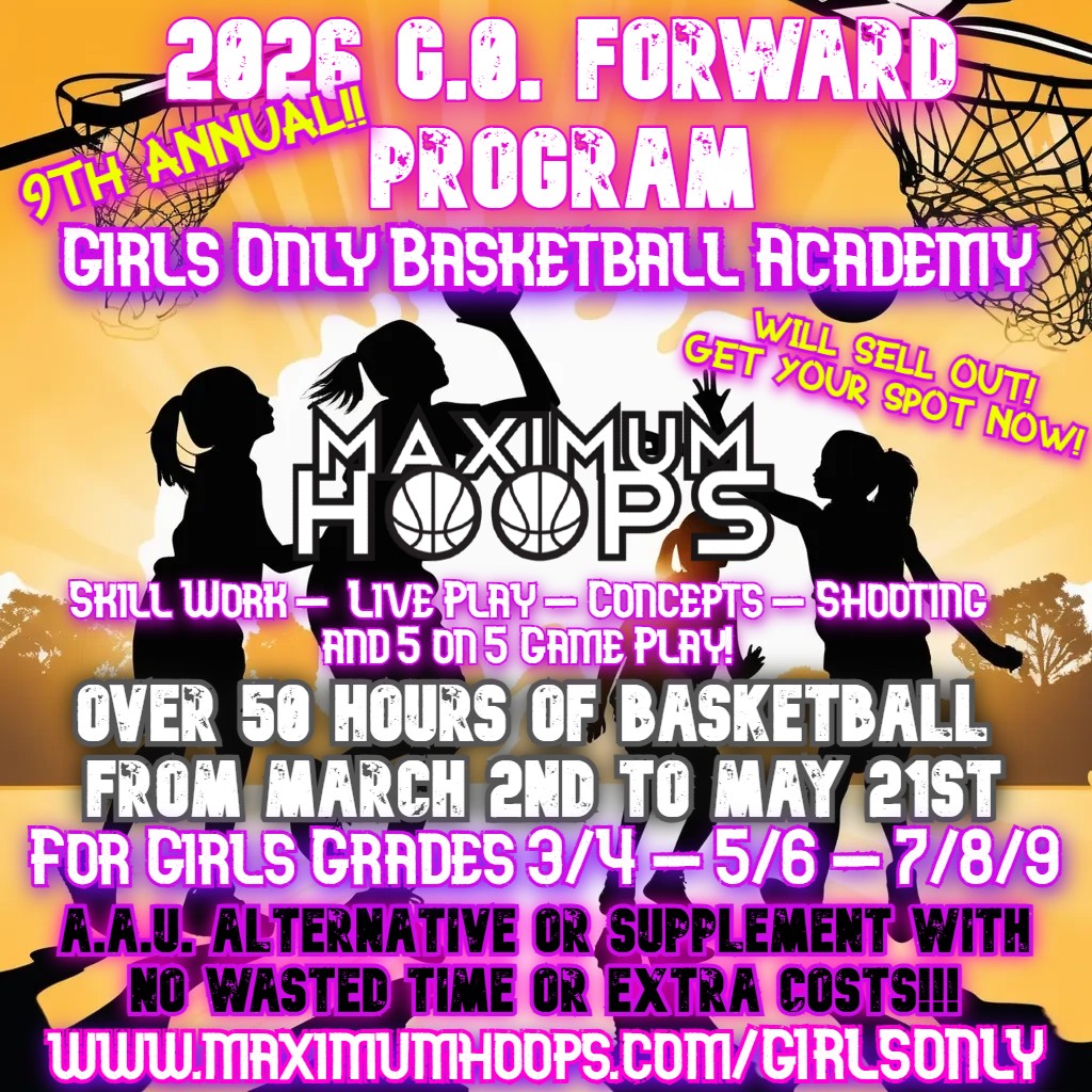 MaximumHoops's tweet image. REGISTRATION IS LIVE!!
9th Annual GO FORWARD PROGRAM!!
Discounted price until Feb. 14th!!
AAU Supplement or Alternative
maximumhoops.com/girlsonly
#pittsburgh #basketball