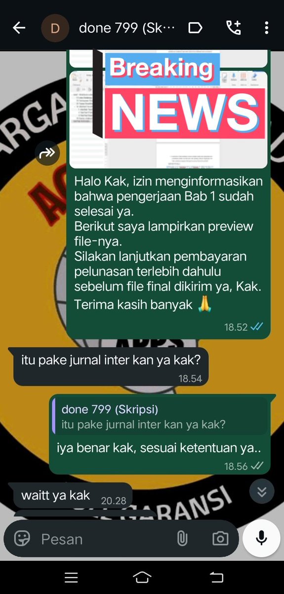 ackstorejoki's tweet image. Testimoni Joki Skripsi prodi Akuntansi ☑️
WA: wa.me/6285701359782
📍Trusted and Fast Response
#Jokiskripsi #jokitugas #jokikuliah #jokiartikel #zonaba #zonauang️ #jokijurnal #jokiproposal #jokithesis #jokisempro