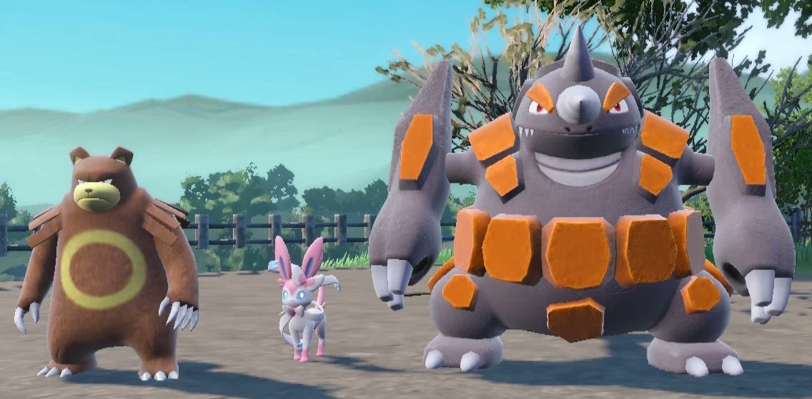 Sylveon, Ursaring, &amp; Rhyperior :3

#Pokemon #PokemonScarletViolet #Sylveon #Ursaring #Rhyperior