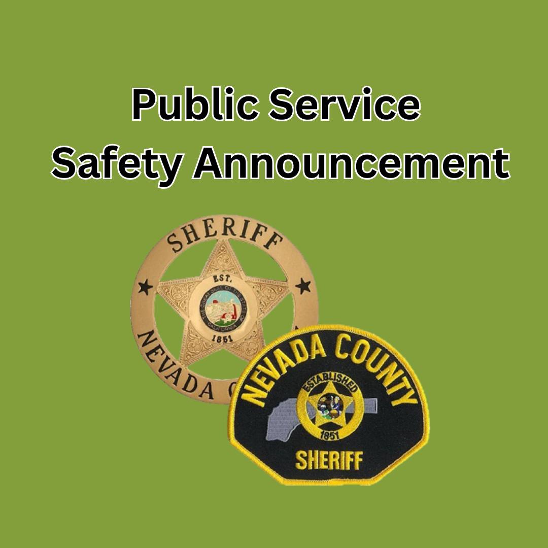 Nevada County Sheriff's Office tweet media