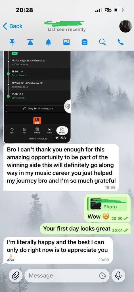 ✅ With us, you don’t need to be a professional gambler to win
 
✅ With us, you don’t need to spend a lot to invest

✅ With us, you don’t take risks, because winning is guaranteed

To get your bookie 👇

t.me/MrMerson_bet365