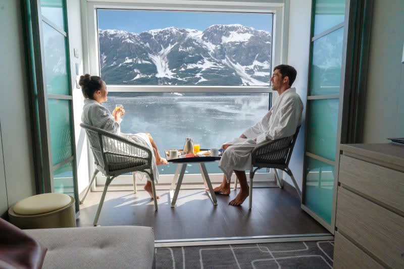 🌄✨ Experience the beauty of Alaska aboard the Celebrity Edge with the Infinite Veranda! Imagine starting your day with breakfast while soaking in stunning glacier views from your private veranda. 🥐☕️

Contact me today to book your Alaskan adventure! 📞