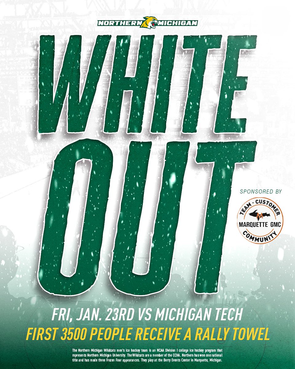 Mark your calendars 😼

#NMUWildcats | #CCHAHockey | #NCAAHockey