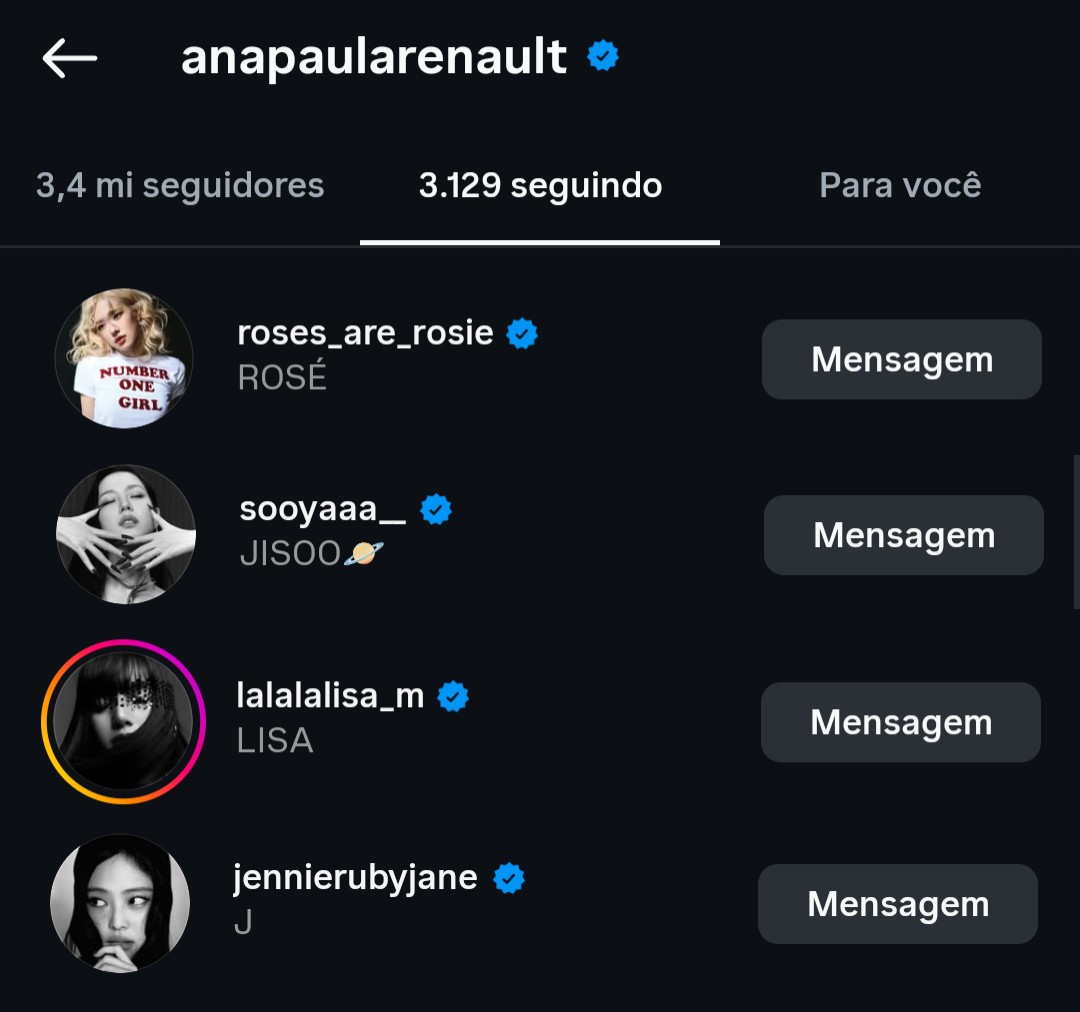 acervorosiee's tweet image. nós fãs do BLACKPINK faremos Ana Paula Renault campeã do #BBB26!