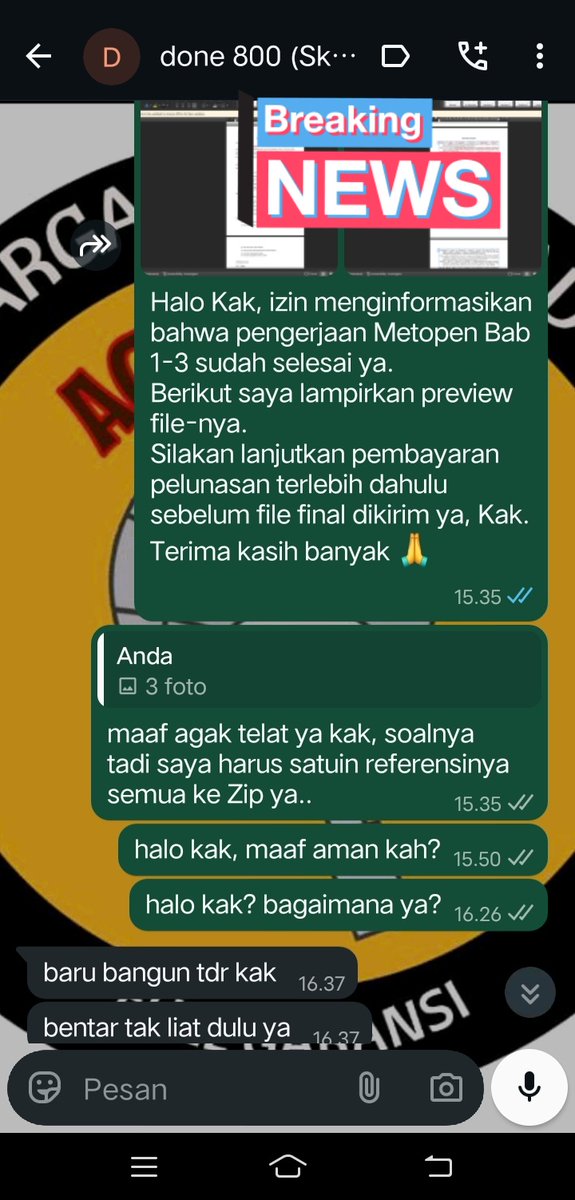 ackstorejoki's tweet image. Testimoni Joki Skripsi prodi Kimia ☑️
WA: wa.me/6285701359782
📍Trusted and Fast Response
#Jokiskripsi #jokitugas #jokikuliah #jokiartikel #zonaba #zonauang️ #jokijurnal #jokiproposal #jokithesis #jokisempro