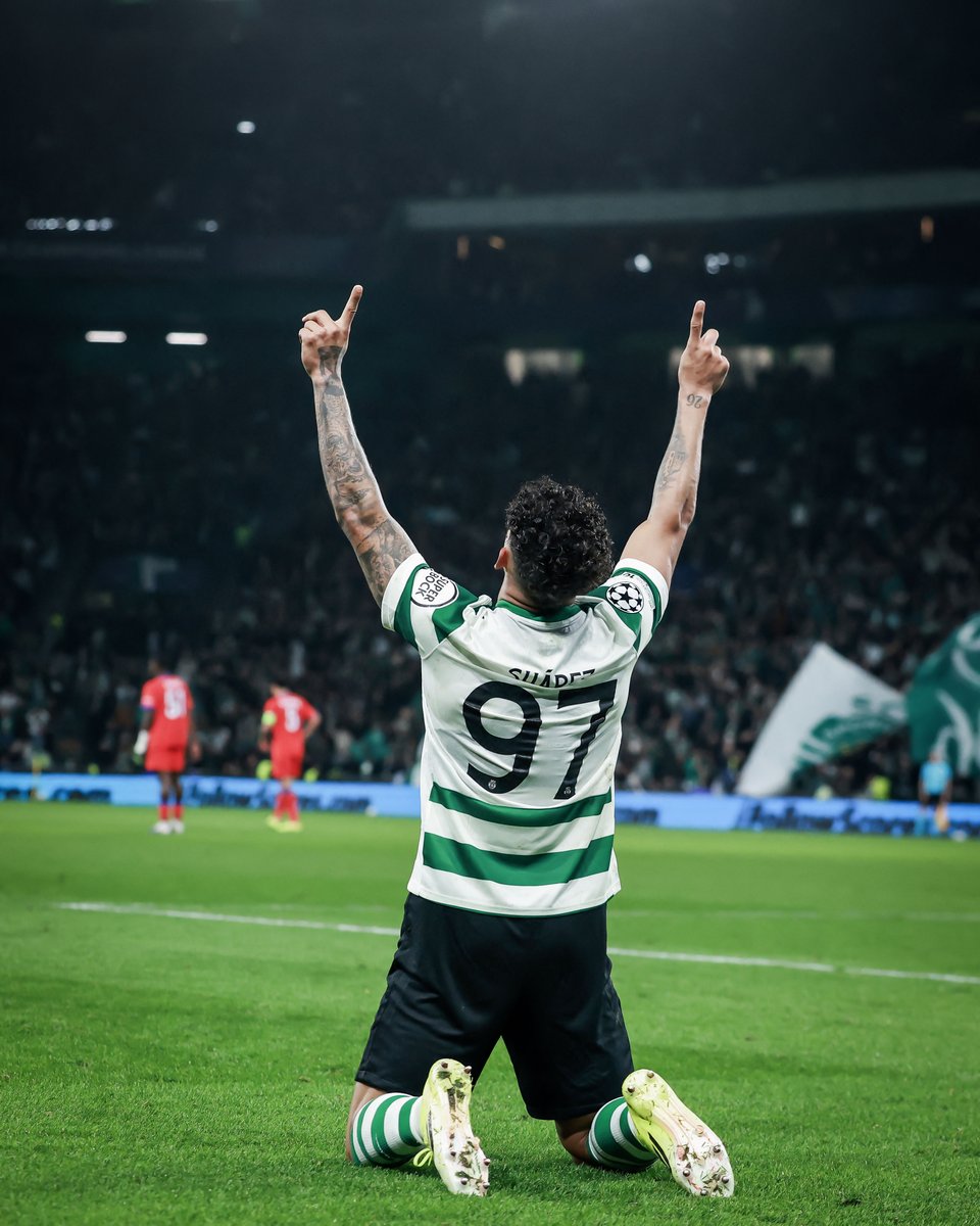 brfootball's tweet image. Luis Suárez scored twice including a 90th-minute winner in Sporting's 2-1 win over reigning UCL champs PSG 💥