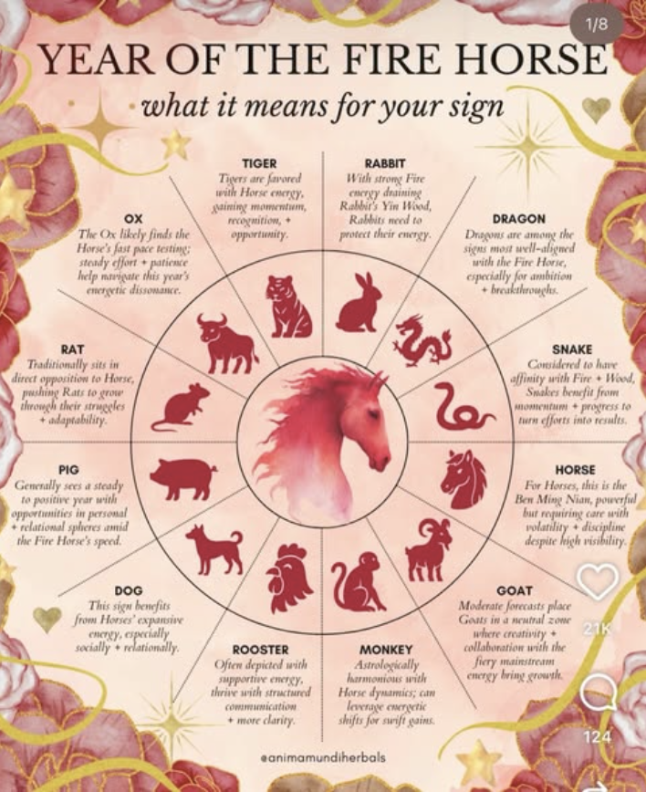 In honour of the Year of the Fire Horse, @animamundiherbals shared the above. 🐎