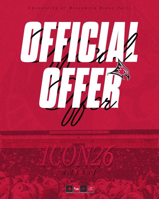 Blessed to receive an offer from  National Champion UW–River Falls. Grateful for the opportunity. #AGTG #GoFalcons