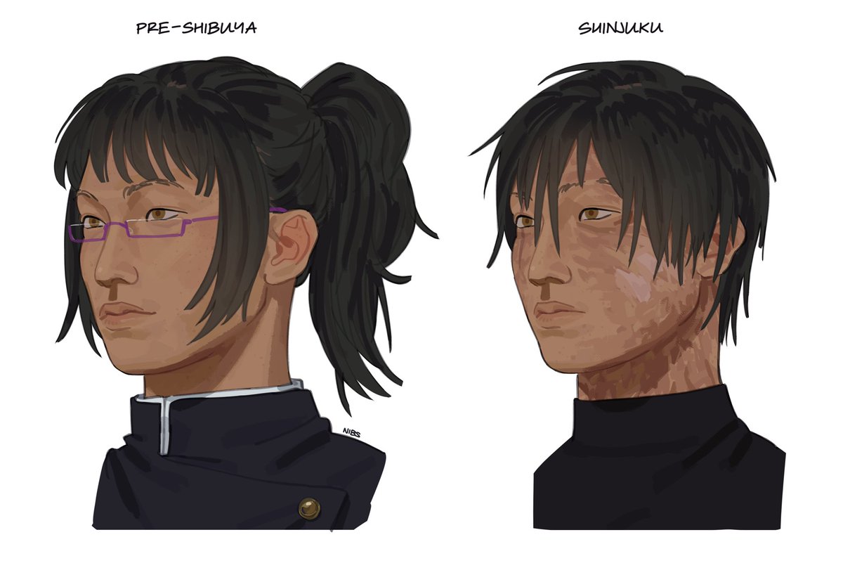 lych333s's tweet image. more maki, this time at different stages #jjk