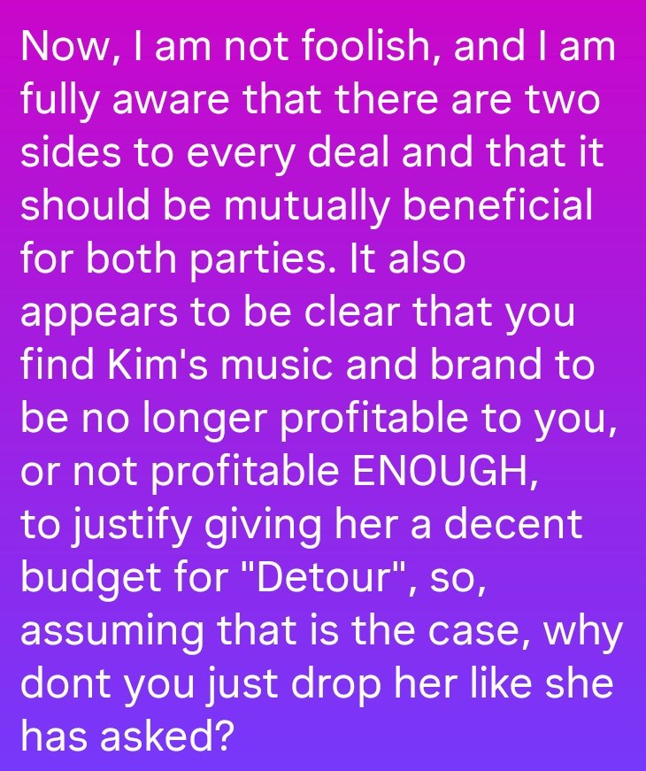 Icyyyxcx's tweet image. My full formal message to .@RepublicRecords . Listen to your artists, listen to your fans, AND save your business. #FreeKimPetras .