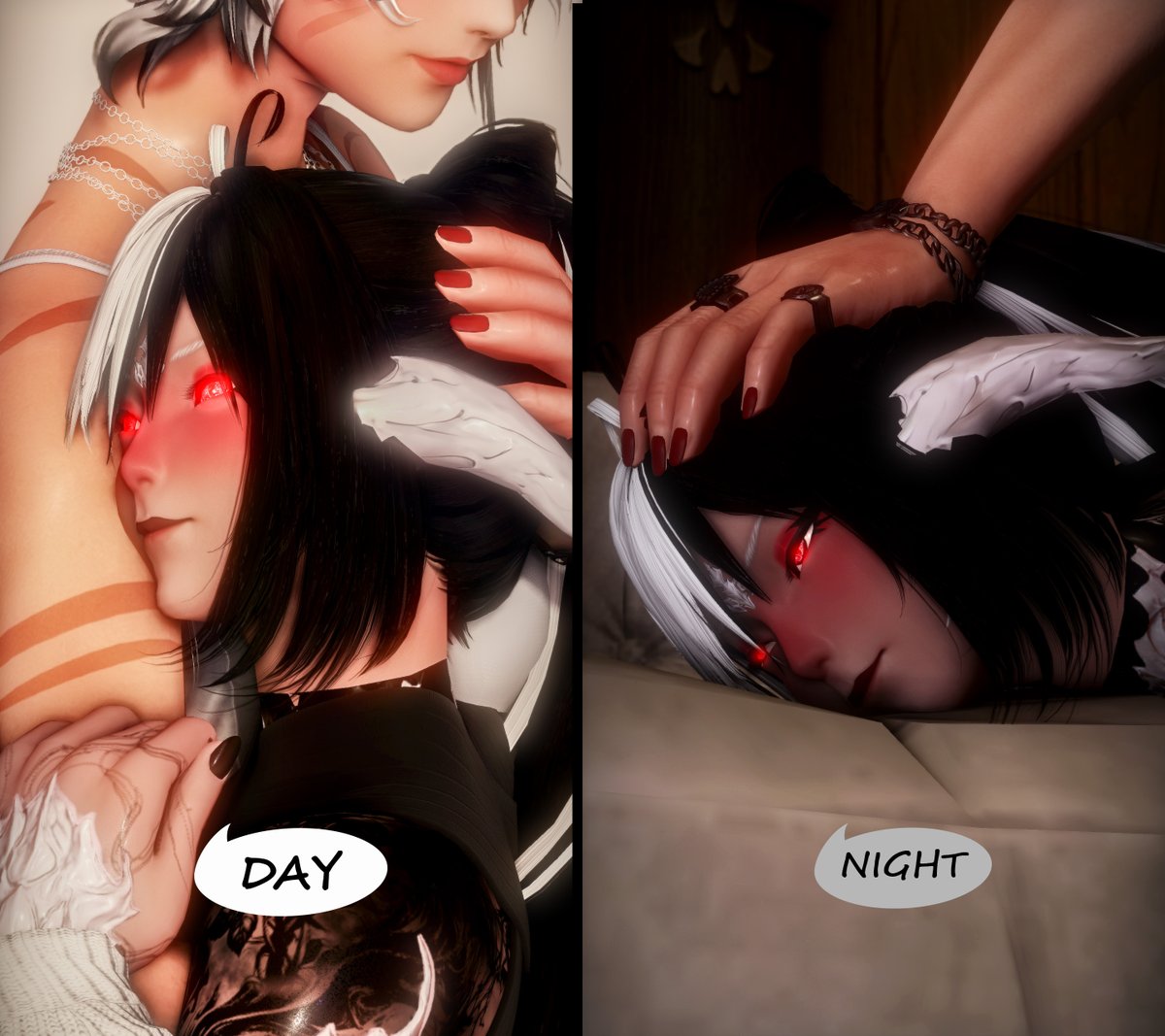 Sweet or sin

Also thanks <a href="/TalesOfHikari/">Hikari 🤍</a> for being a model 

#ffxivnsfw #ffxivlewd