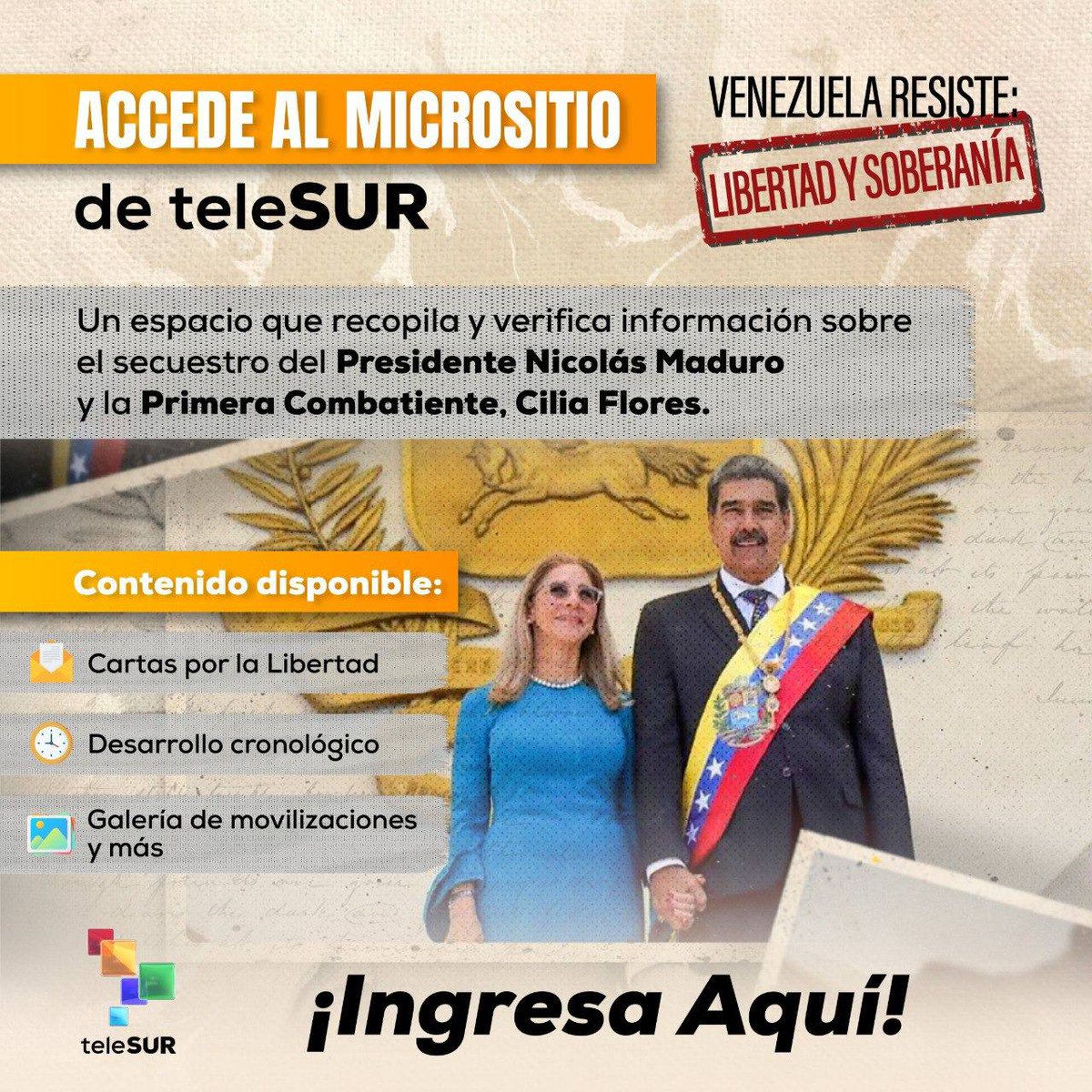 teleSUR TV tweet media