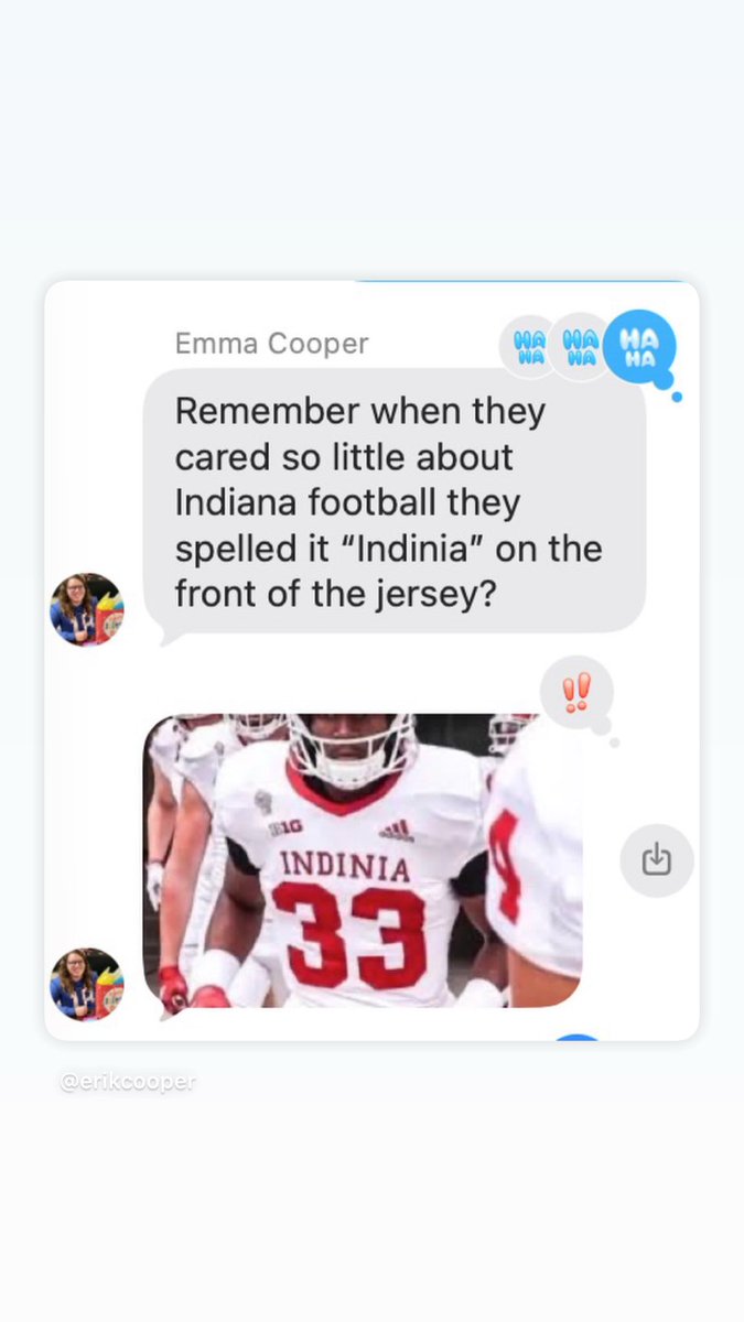 My daughter recalled a lesser day—not that long ago—for <a href="/IndianaFootball/">Indiana Football</a> 😀

#NationalChampionship
