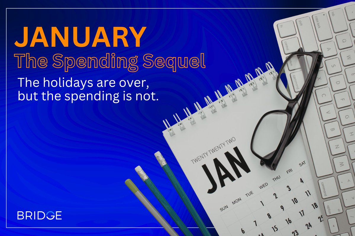 ConnectByBridge's tweet image. January isn't the end of holiday spending; it's the sequel. While most marketers pull back, smart brands know consumer wallets are still open. Shoppers are making those purchases they postponed during the holidays, so don't go dark when your audiences are still spending💡