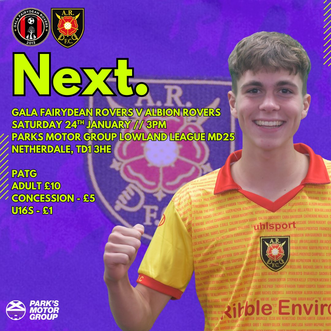 🚗 We’re on the road for the first time in 2026 as we make the trip to the Borders to take on @FairydeanRovers in the <a href="/parksmotorgroup/">Park's Motor Group</a> <a href="/OfficialSLFL/">The Park’s Motor Group Scottish Lowland League</a>! 

#ARFCOKAY🇲🇰