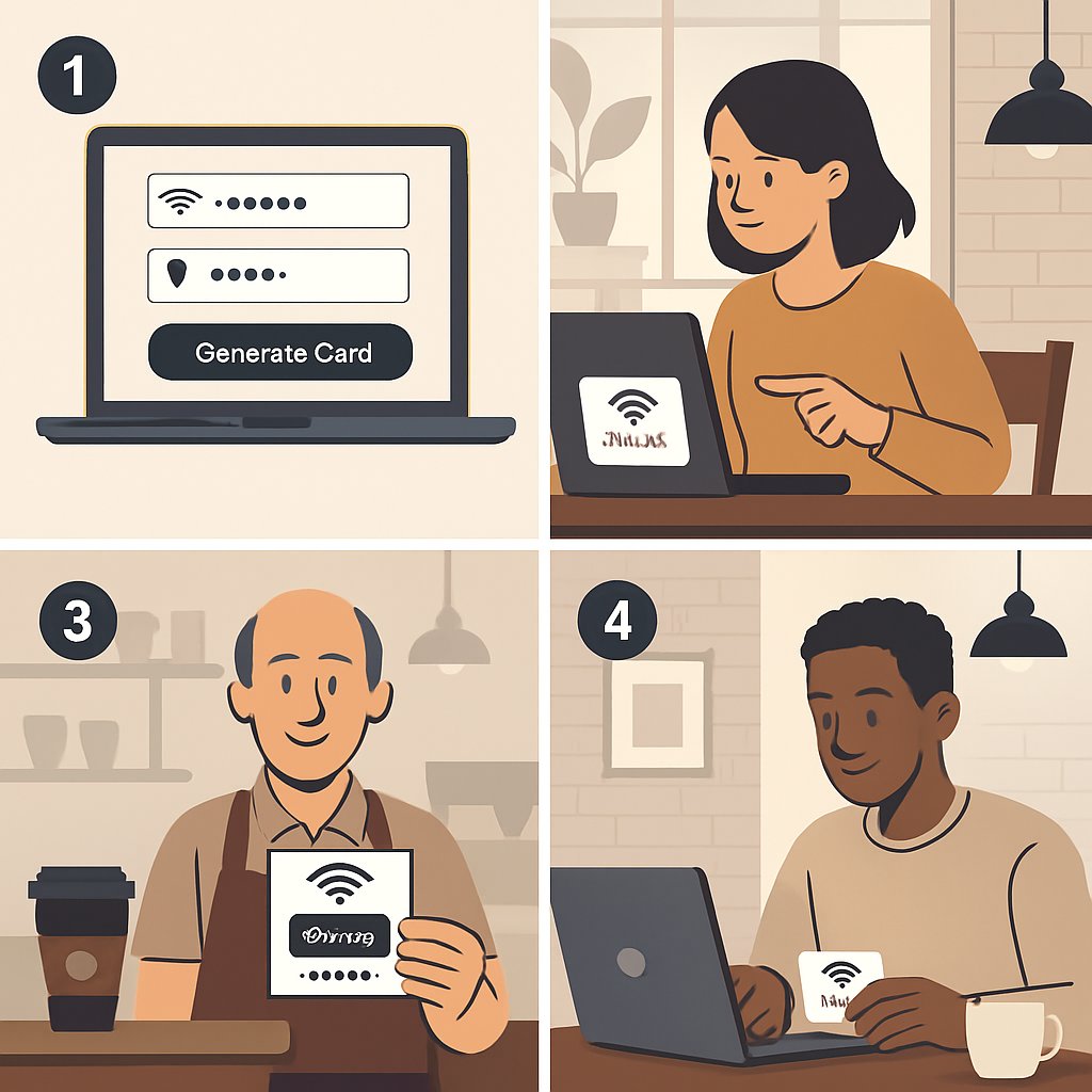 localbiztoolkit's tweet photo. Got questions about our tools? We've got answers! 🤔 Check out our latest FAQ series where we break down how to use our Wi-Fi card generator effectively. #FAQs #Marketing MadeEasy https://t.co/ZR29evvmMw