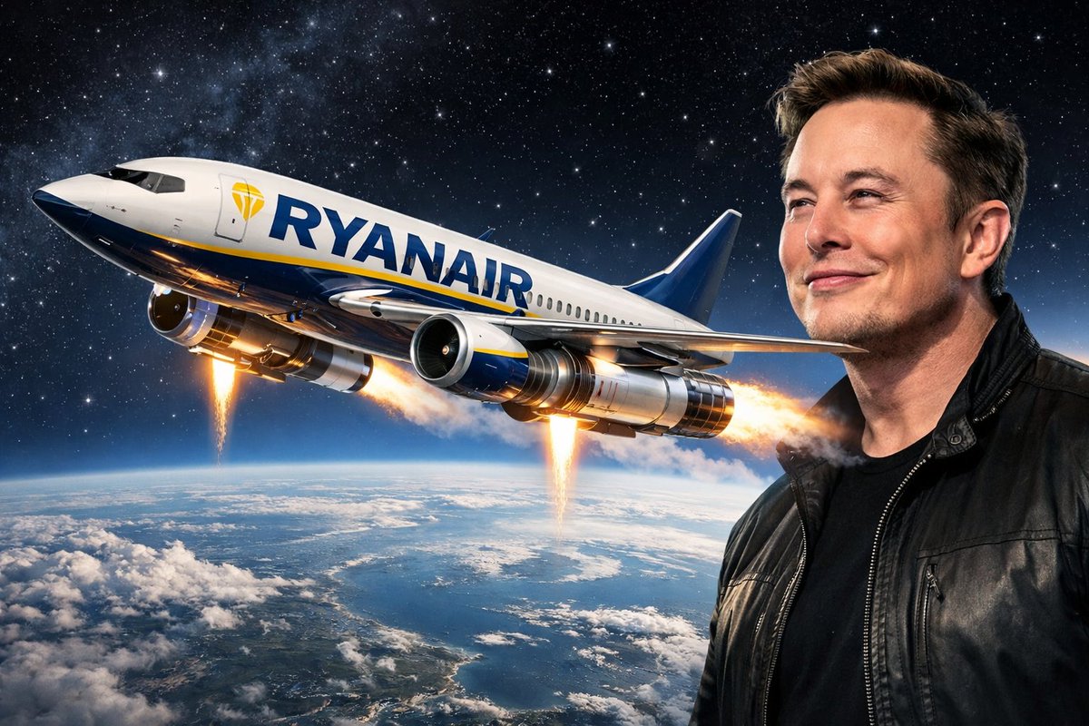 NextGenVisionar's tweet image. Musk vs Ryanair isn't CEO banter.
O'Leary dismisses Starlink over drag/fuel killing low-cost margins. Musk already sees satellite internet as passenger non-negotiable → airlines without it bleed market share in 24-36 months when connectivity becomes as baseline as ticket price.…