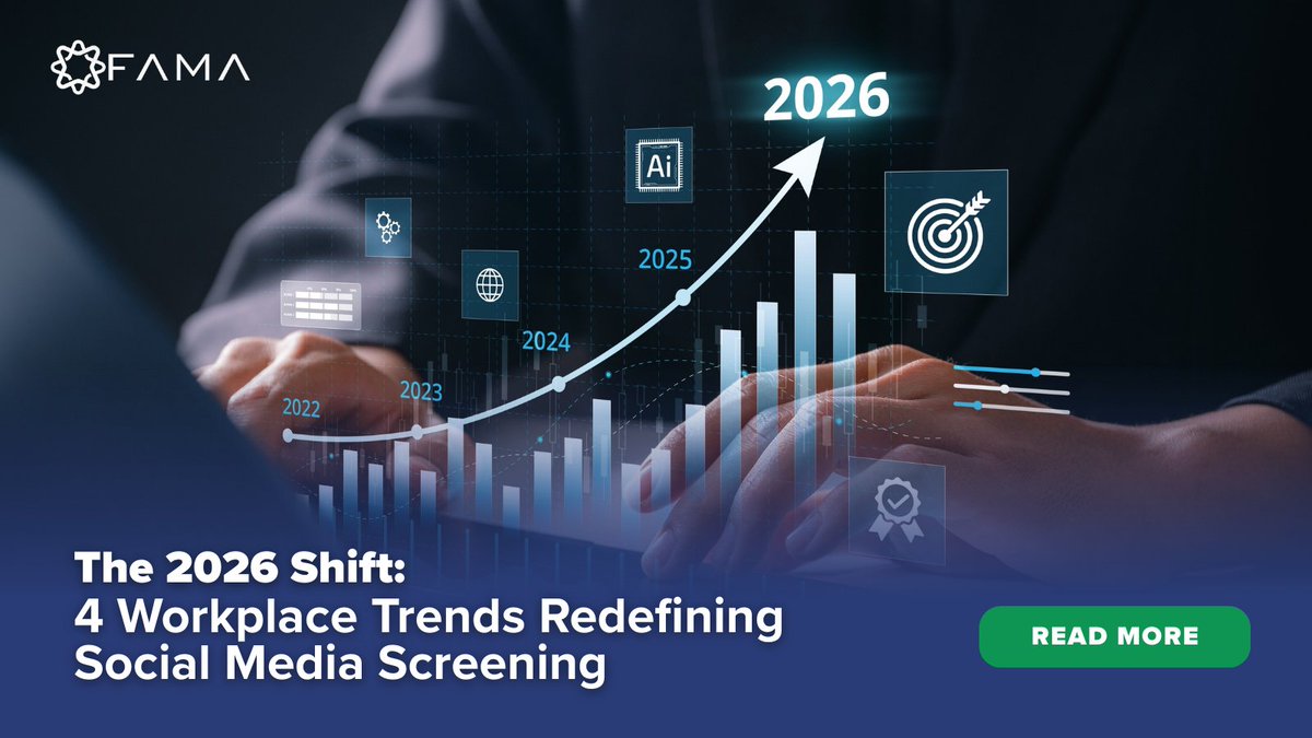 Fama_Tech's tweet image. 2026 is the tipping point for HR

A 6-generation workforce
Online behavior with real-world consequences
Background checks built for a different era
Compliance struggling to keep up with technology

We break down 4 #HRTrends redefining talent screening 👇
hubs.ly/Q03_bF0F0
