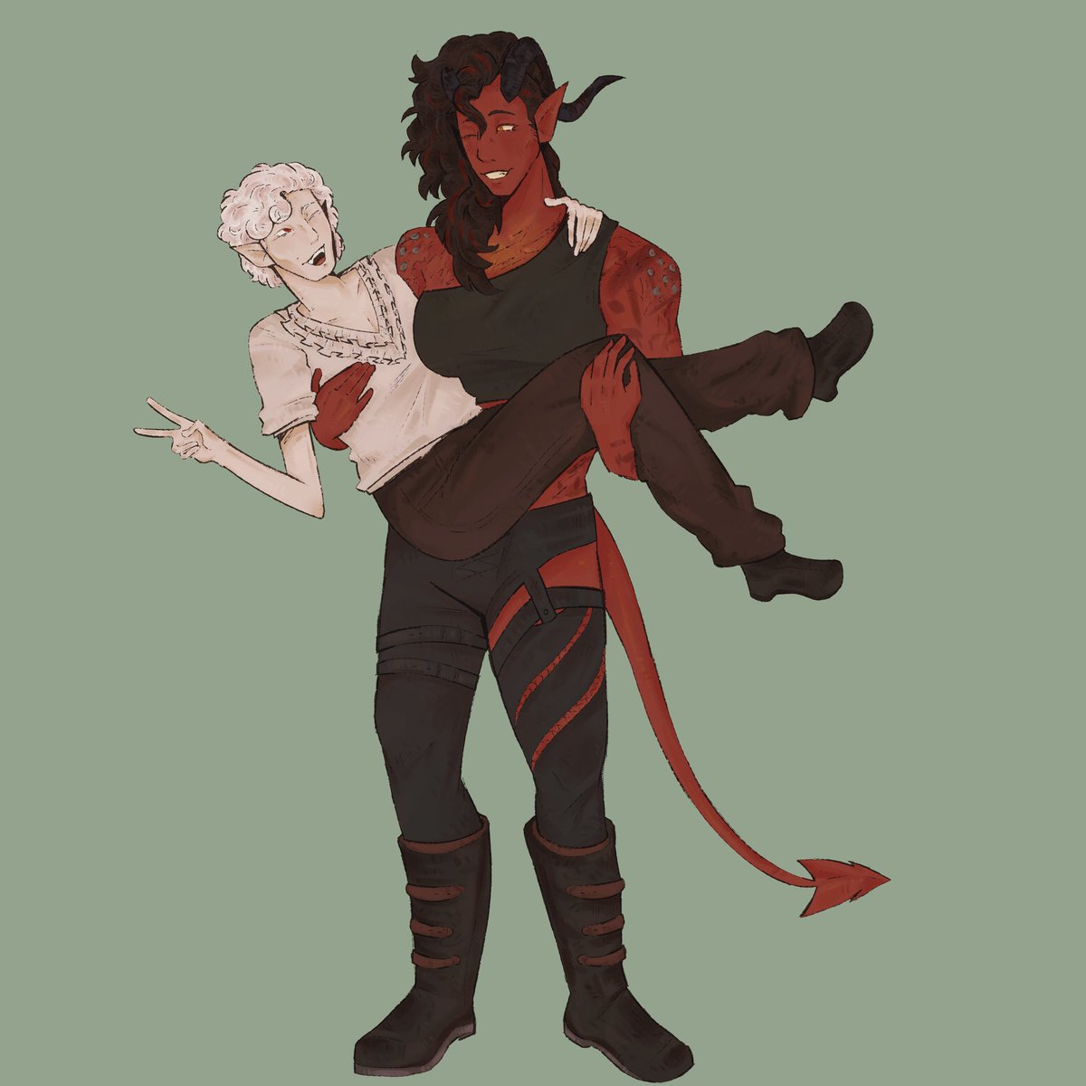 compactdiscus's tweet photo. my hetgem... i've grown fond of Hellspawn / karlach x astarion lately 
#baldursgate3 #bg3 #bg3fanart https://t.co/4kWGafmMdO