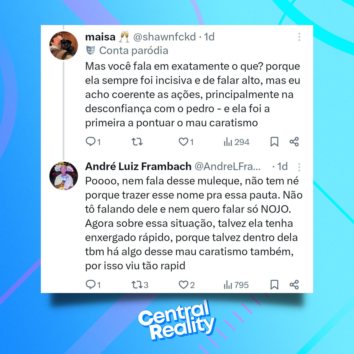 centralreality's tweet image. GENTE? Marido de Larissa Manoela afirma que Ana Paula é mau-caráter por ter enxergado quem Pedro realmente era:

"Talvez ela tenha enxergado rápido, porque talvez dentro dela tbm há algo desse mau caratismo também, por isso viu tão rápido."