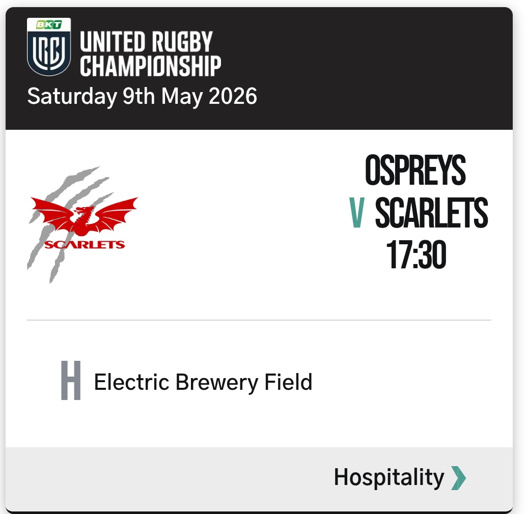 I've got absolutely no idea what the outcome of all this bloody crap from the <a href="/WelshRugbyUnion/">Welsh Rugby Union 🏴󠁧󠁢󠁷󠁬󠁳󠁿</a> will be 

These <a href="/ospreys/">Ospreys</a> fixtures come the end of the Season however will be very interesting