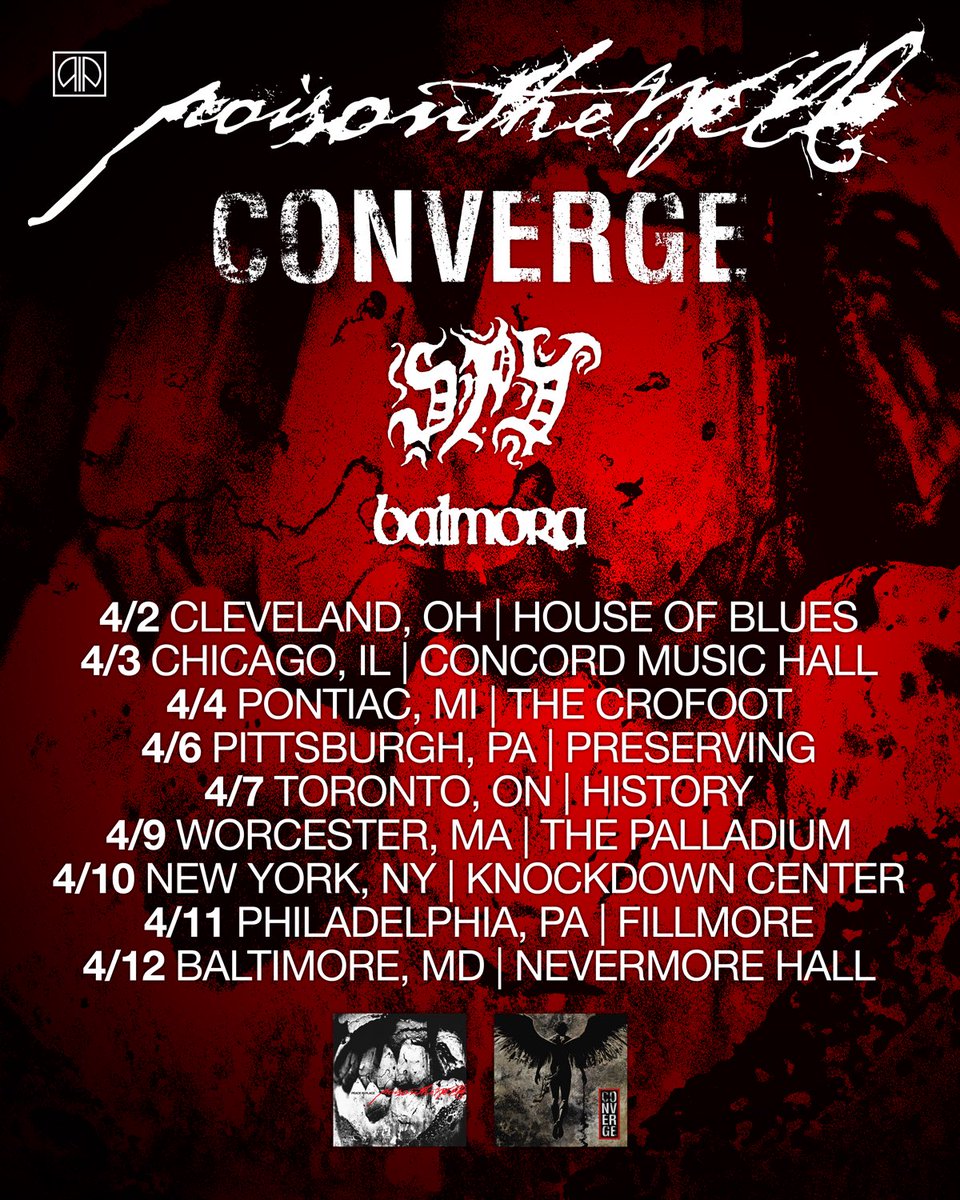 BALMORA ON TOUR WITH POISON THE WELL… CONVERGE… AND SPY THIS APRIL..