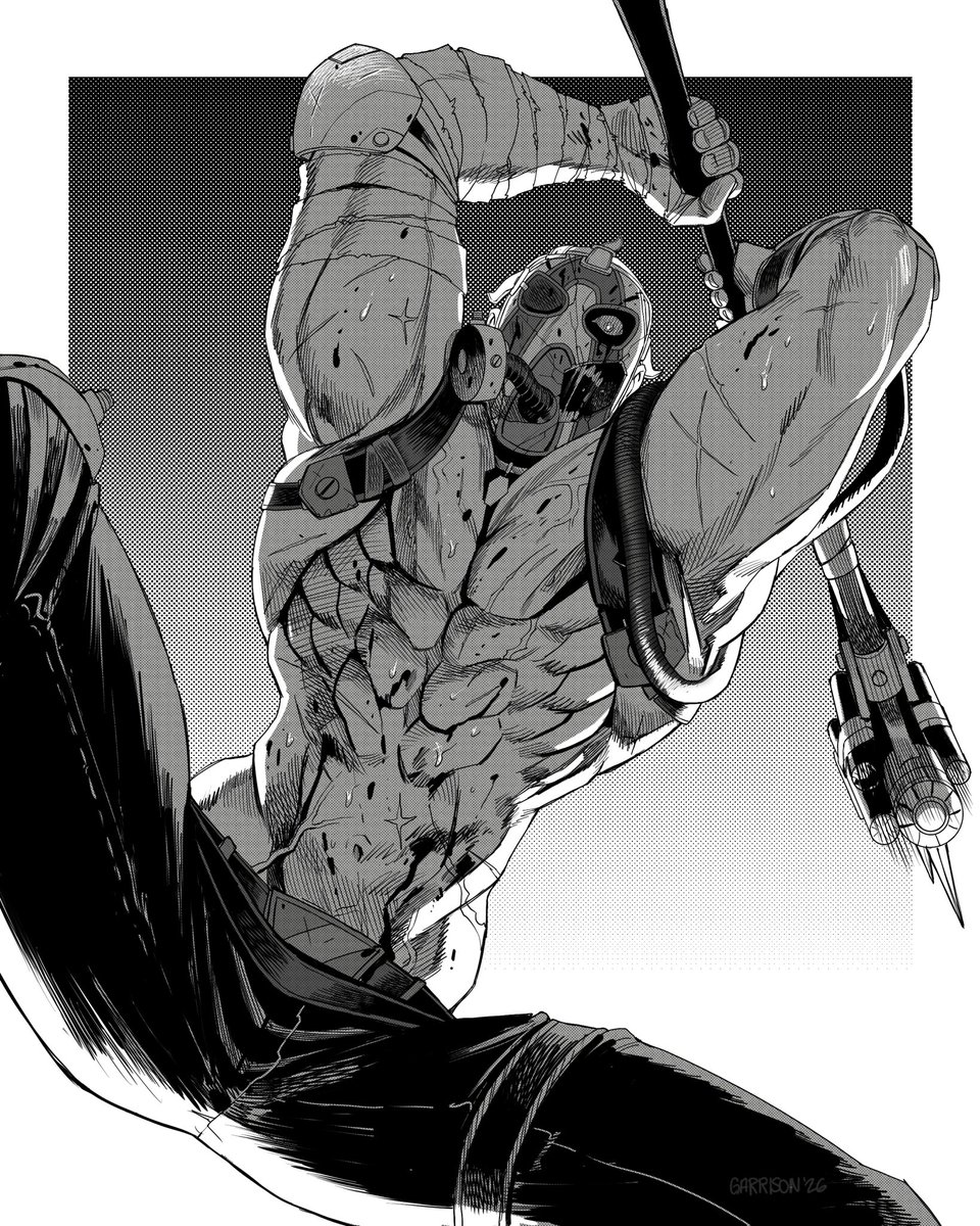 DecomposedTaco's tweet image. Borderlands art in the big 2026
Krieg for @lovesick_val 

#borderlands2 #bl2