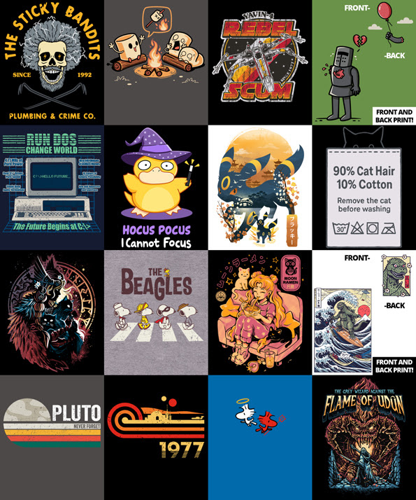 ❤️ 5 People who RePost this WIN a FREE TEE!!🔥Our World Famous InsaniTEE SALE continues at Qwertee.com!!👕 Grab Random Tees (like these) for the crazy CHEAP PRICE of £5/€6/$7!! ✅ PLUS FREE SHIPPING with ANY 6+ Tees!!⚡️Be QUICK to Avoid Disappointment!!