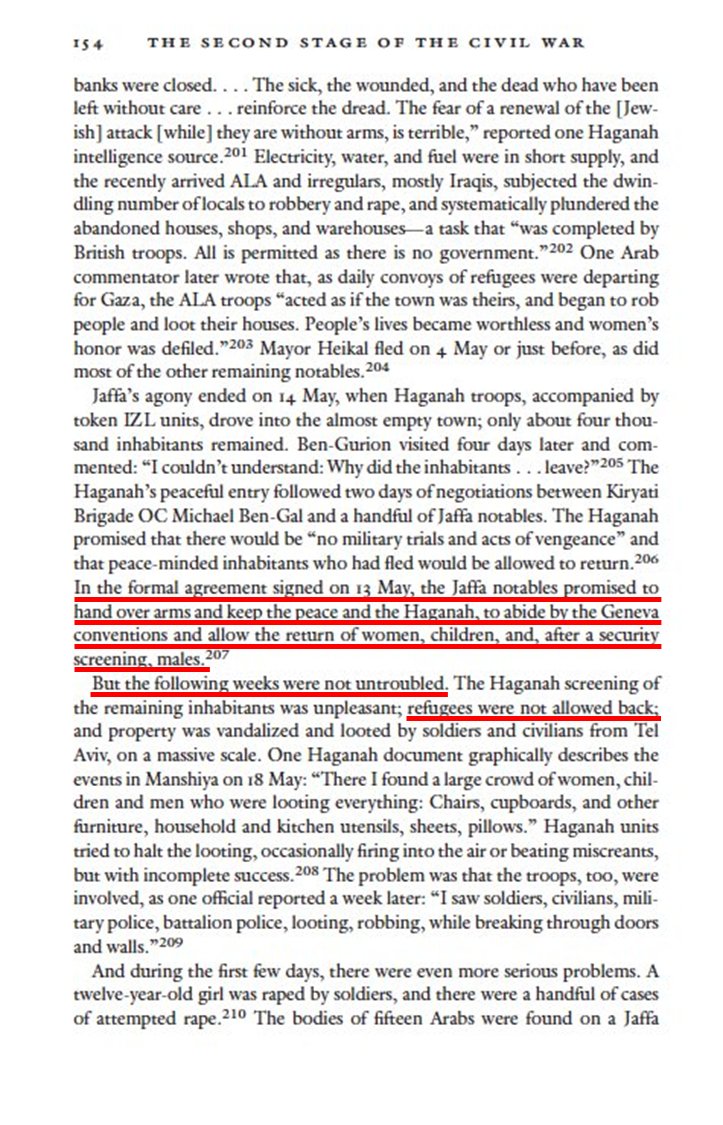 ibrahimibnyusuf's tweet image. In 1948 the Jews promised that if the Arabs of Jaffa put down their weapons, refugees would be allowed to return.

The Arabs of Jaffa did put down their weapons, but the Jews didn't allow the refugees to return.

So I don't believe Zionists when they say what would happen if the…