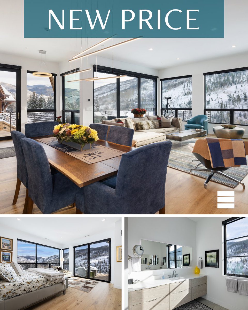LizLeedsRealty's tweet photo. New Price | Minutes from #VailVillage | Two Lifetime Ski Passes🎿

This is what elevated alpine living looks like.

📍2699 Davos Trail E | Vail, CO 🏔4 Beds | 4.5 Baths | 2-Car Garage | 4,063 SF

Learn more: https://t.co/cqf43gDlZq
- - -
Liz Leeds #LuxuryRealEstate
970-331-1806 https://t.co/5RhphGQSeq