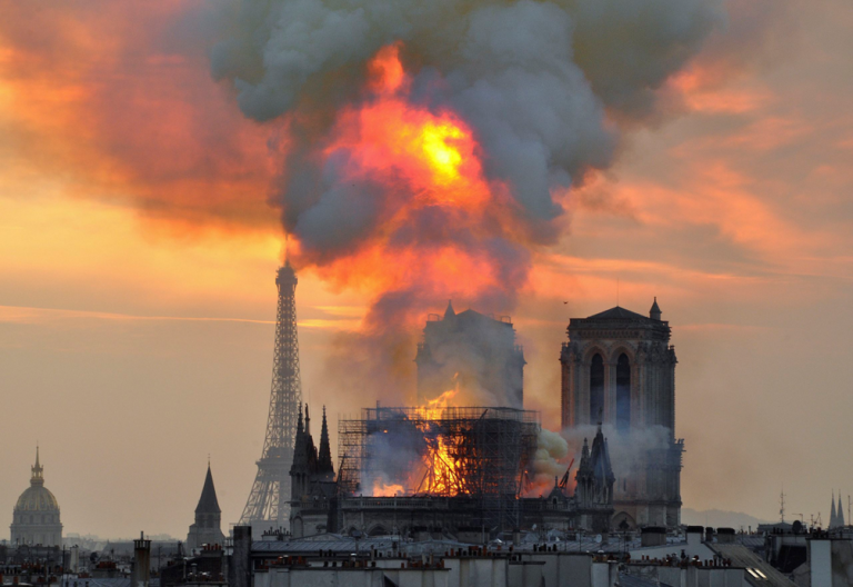 ICEFAT1's tweet photo. In April 2019, Notre Dame Cathedral was devastated by fire.

ICEFAT members Bovis Fine Art and André Chenue helped remove, protect, store, and later reinstall artworks, including monumental paintings.

What role do you think art logistics professionals play in preserving history? https://t.co/vMOeUnGRpL