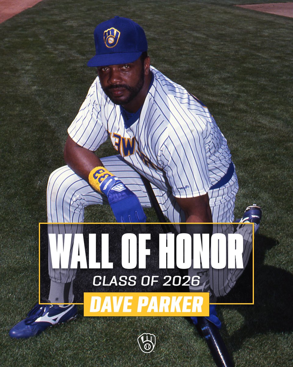 Brewers's tweet image. We're set to honor two legends in 2026 🐐🐐

Congratulations to @CC_Sabathia and the late Dave Parker — this year's inductees into the Brewers Wall of Honor