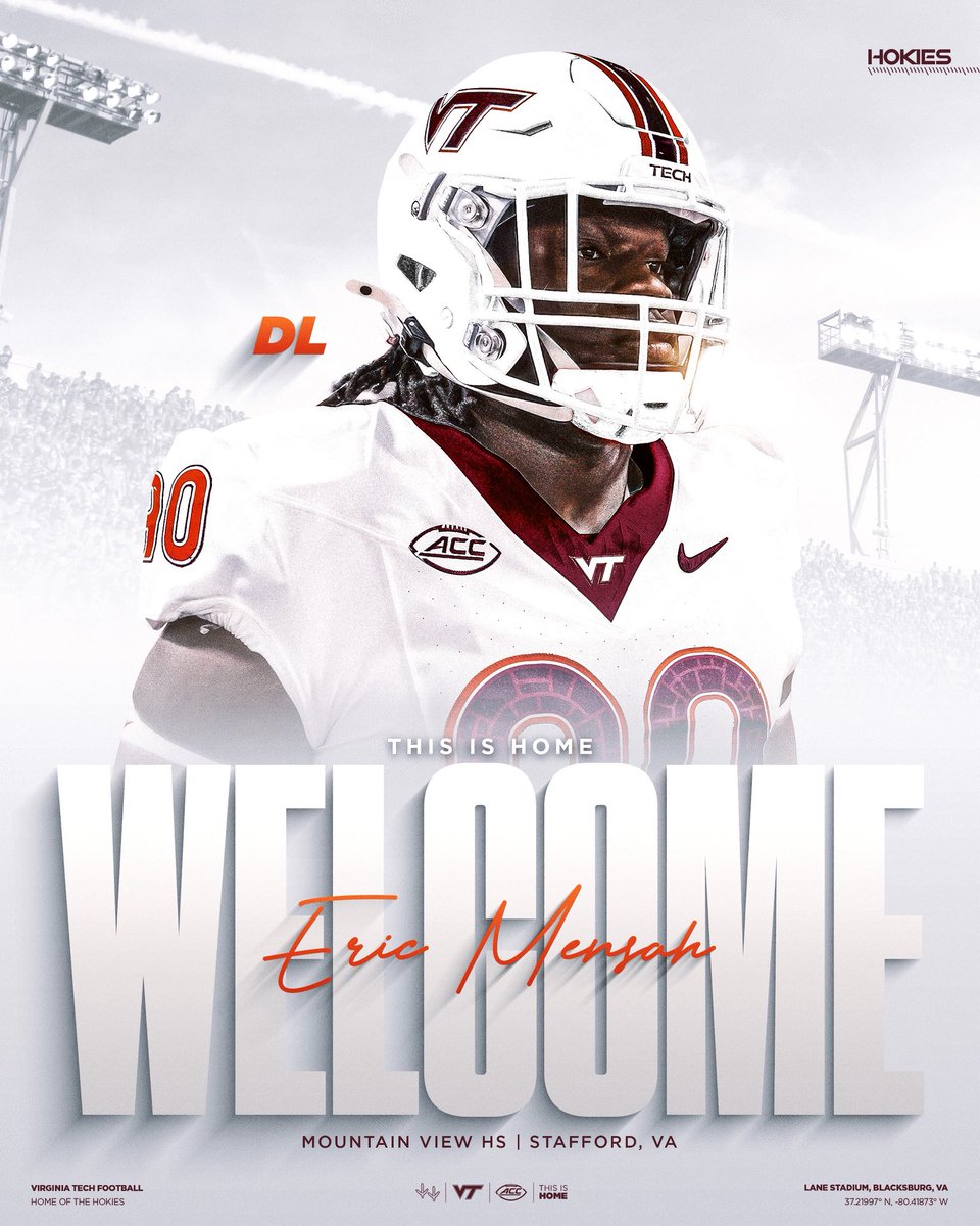 HokiesFB's tweet image. Welcome Home, Eric Mensah !

#ThisIsHome | @BigEMensah