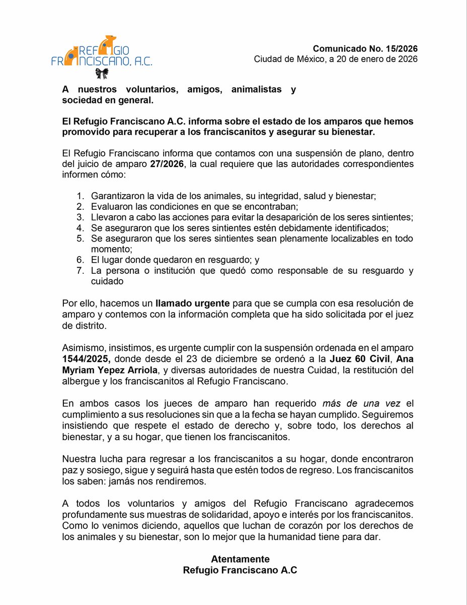 REFUGIO FRANCISCANO AC (@ref_franciscano) on Twitter photo 