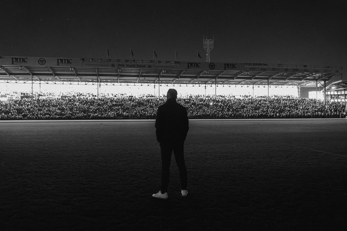 Pompey's tweet photo. Three years of John Mousinho. 💙 https://t.co/0tC4uVLMxl