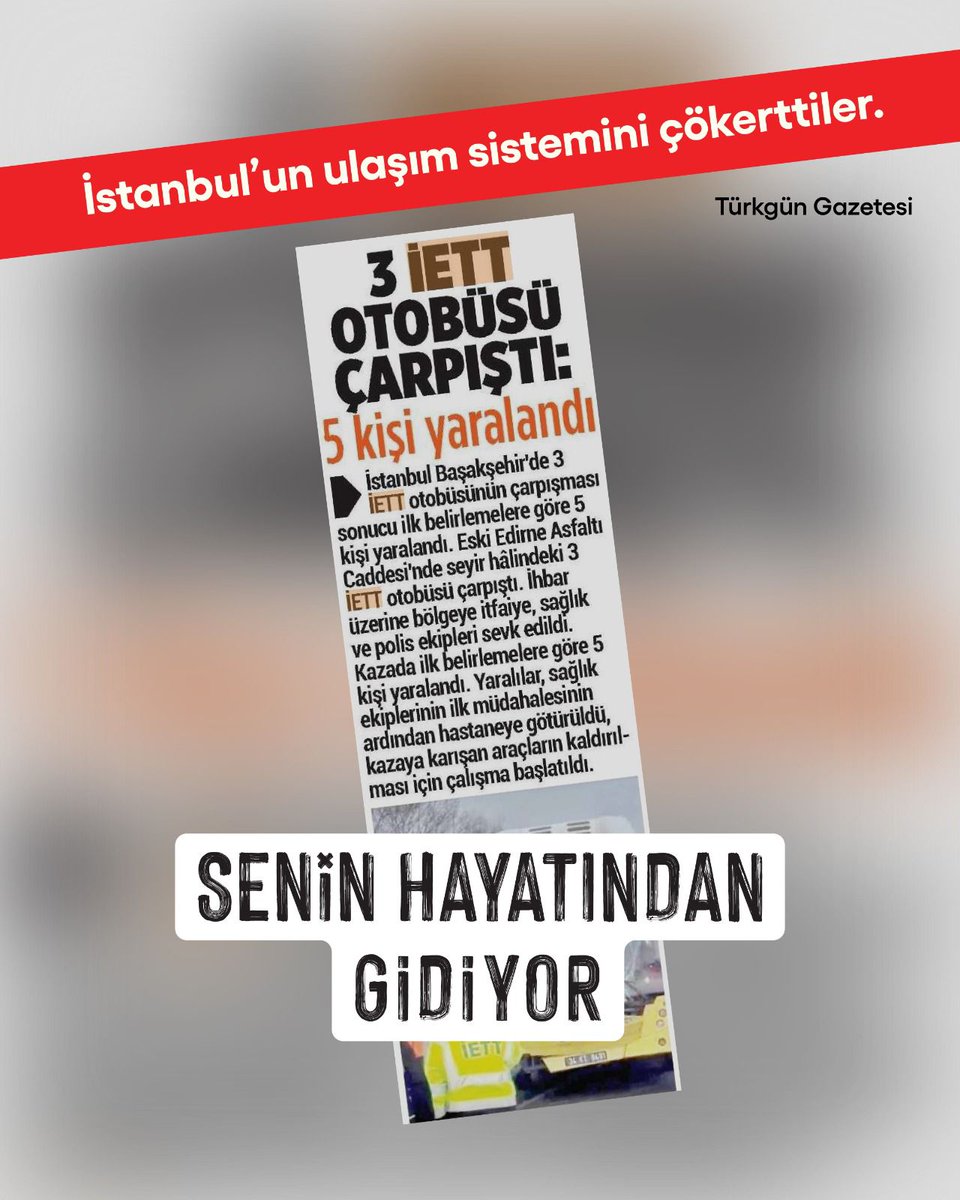 İstanbul bunu hak etmiyor. 

 #SeninHayatındanGidiyor