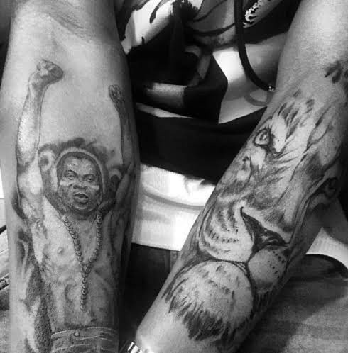 1BENNY7G's tweet image. dear @wizkidayo, i give you 24 hours to erase this tattoo of fela anikulapo kuti off your body or i’ll have to step in! 😡
