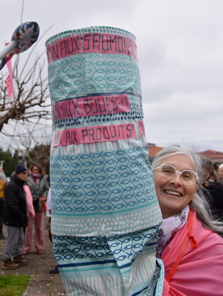 xrFrance's tweet photo. 🐟 Retour sur la mobilisation du 18 janvier face à l'installation de l'usine de saumon "Pure salmon" avec XR Bordeaux et tous leur allié·e·s 🤝
Infos sur https://t.co/6sp68EJE9k
#stoppuresalmon https://t.co/5upYwKAfXF