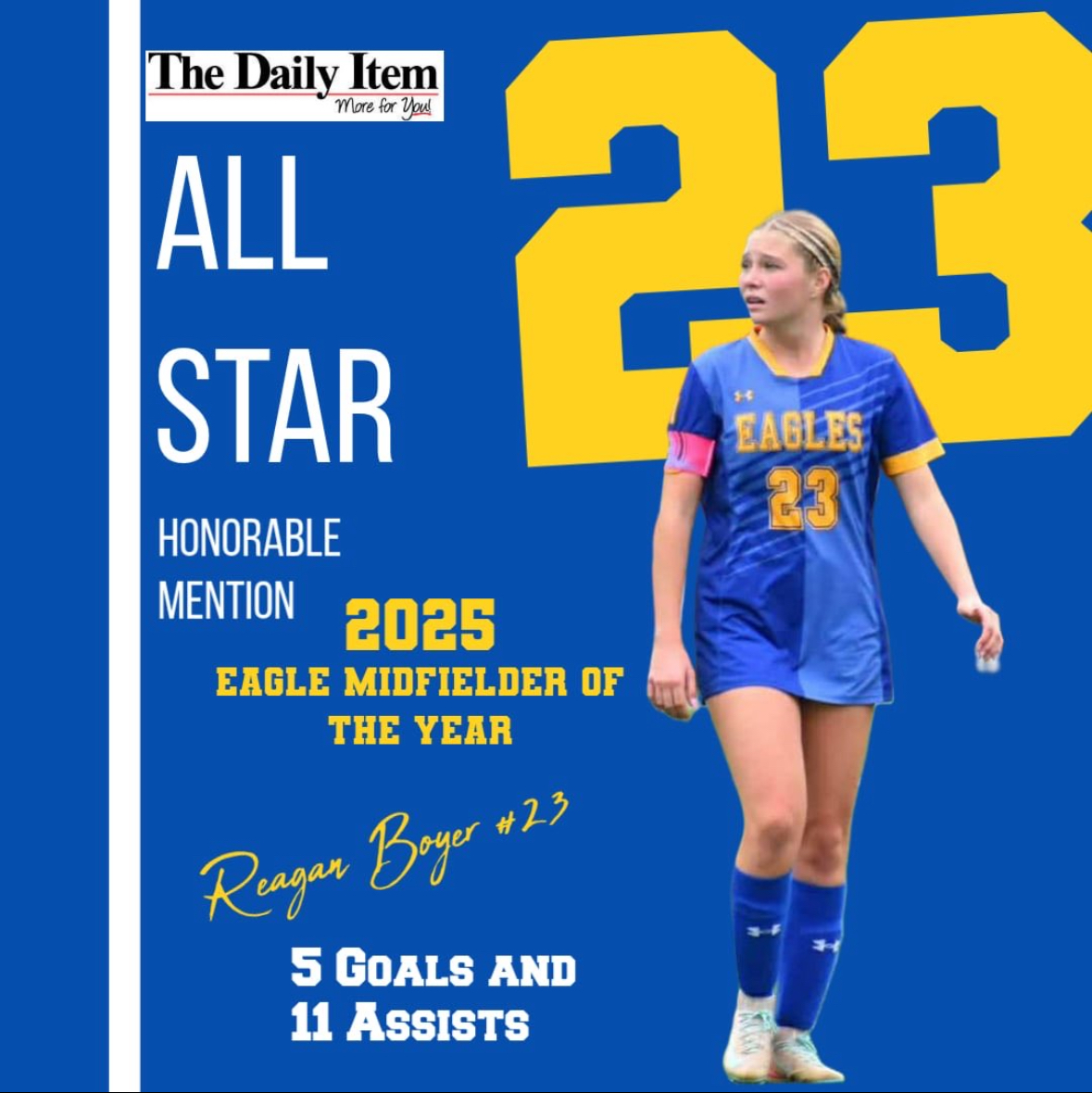 circlewsports's tweet image. 🌟Showcase Athlete Spotlight🌟
Congrats to @ReaganBoyer23 on an outstanding season and well-deserved recognition as a Daily Item All-Star HM &amp;amp; 2025 Line Mountain Midfielder of the Year! ⚽️

circlewstudios.com/cws3/showcase/…

#Showcase #CircleWSports #GetNoticed #GetRecruited #HSSoccer