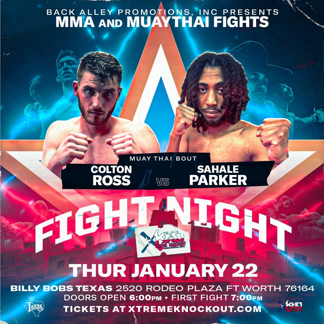 newworldcombat's tweet photo. This Thurs, live at Billy Bob's! Come support Colton Ross in his 2nd Muay Thai fight! Join us at XKO for Muay Thai &amp; MMA live. PPV also available at https://t.co/4w0dcM8FcO
Hope to see you all there! Good luck Colton! https://t.co/kKjMmCS120
