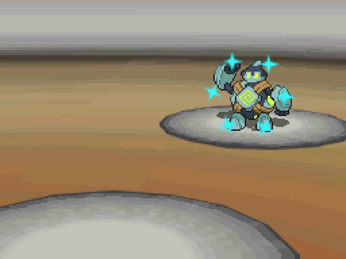 shiny golett in white after 7,172 random encounters