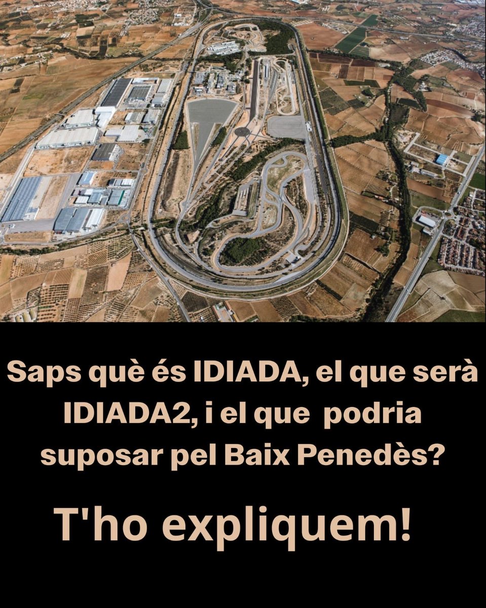 ercbaixpenedes's tweet image. 🟡 Saps què és Idiada? Saps el que pot suposar per la comarca? T'ho expliquem!  👇