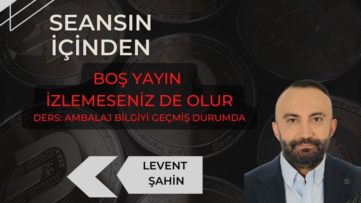 🏅BOŞ YAYIN İZLEMESENİZ DE OLUR

🏅DERS: AMBALAJ BİLGİYİ GEÇMİŞ DURUMDA

#borsa #endeks #bist100 #asels #kriptopara

youtube.com/live/sWtHlG3Em…