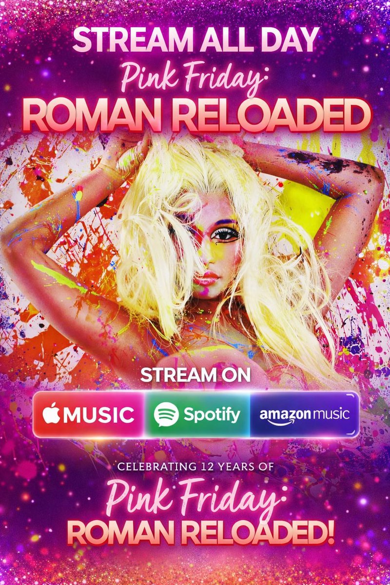 onikafanonly's tweet image. Running back an old post cause,
Let me be honest...

Streaming @NICKIMINAJ is light work &amp;amp; WILL NOT change w/ me!

It's #PinkFridayRomanReloaded/#PinkFriday2 Tuesday!!!! 🥳🥳🥳

Links in the Quoted... 😜