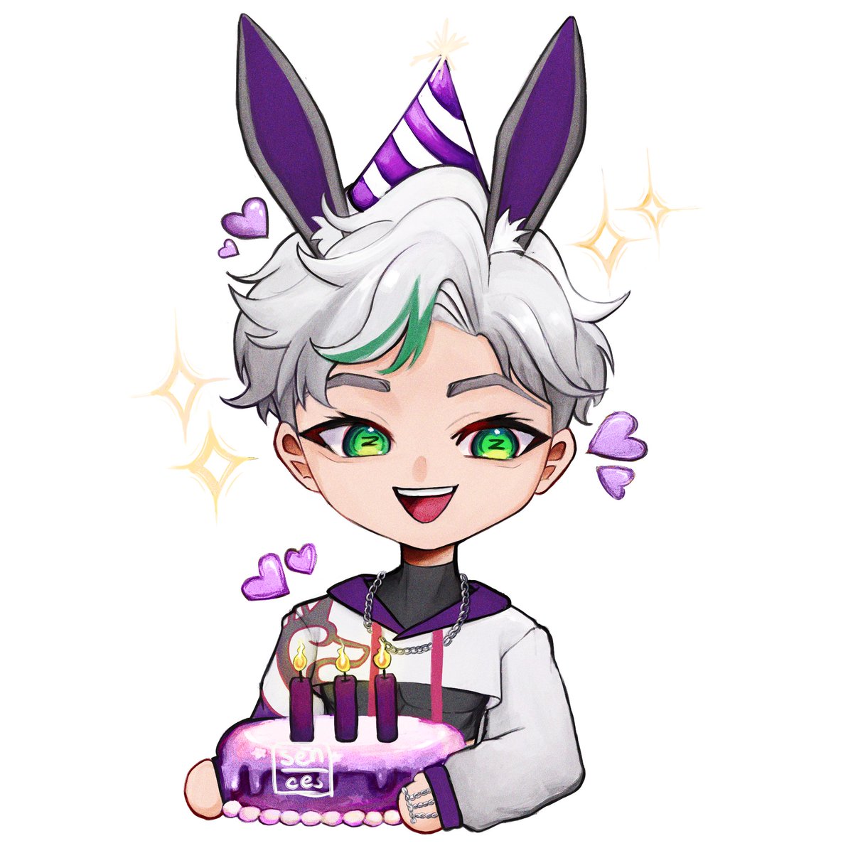 Zigzag_alx's tweet photo. Another early bday gift from @hyuniebeesVT 💜🥹 TYSM 😭 ITS SOO CUTE!!

🎨: @sencesaregone_ https://t.co/1x1Fr1maW6