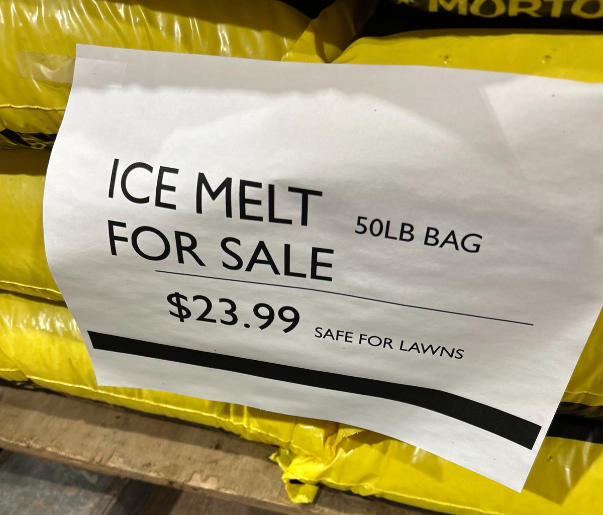 TrueValueTriad's tweet photo. Icy conditions are expected this weekend, and preparation matters. ❄️

We have Ice Melt in stock, but demand is already high. Once we are out, we are out! 

Stop in early and be ready for this weekend! 

#RentalSupplyInc https://t.co/YFCGndh1g6