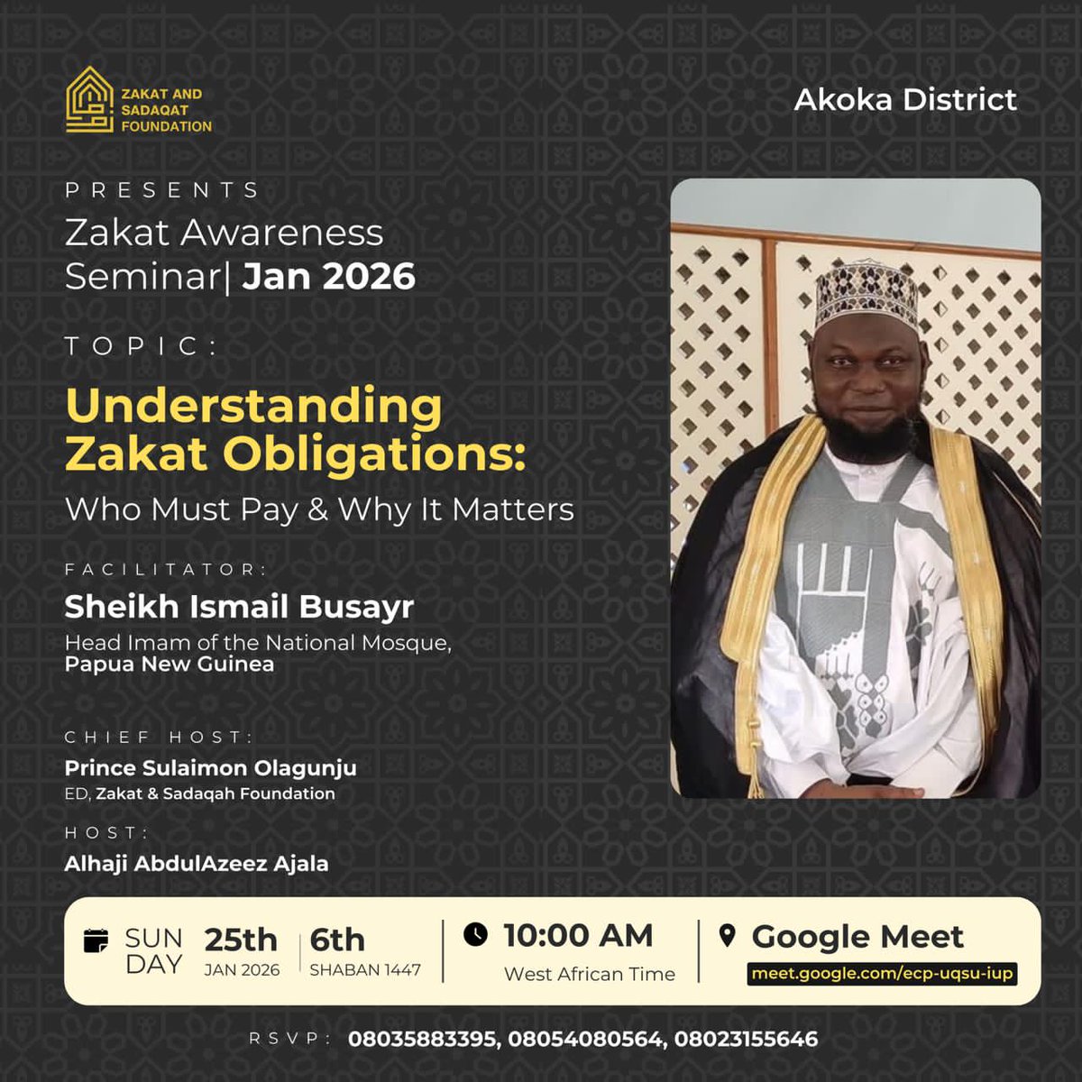 zsfakoka's tweet photo. Learn the rules, purpose, and impact of Zakat at our seminar: Understanding Zakat Obligations—Who Must Pay &amp; Why It Matters.
📅 25 January 2025 | ⏰ 10:00 AM https://t.co/SVGNYLZ7ut