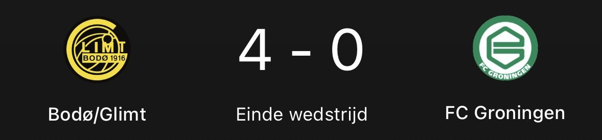 MikaSchmetz's tweet photo. Verliezen van Bodø/Glimt, het overkomt de besten! https://t.co/2UJuaTBSuF